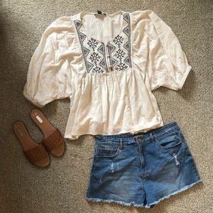 Boho Peasant Top